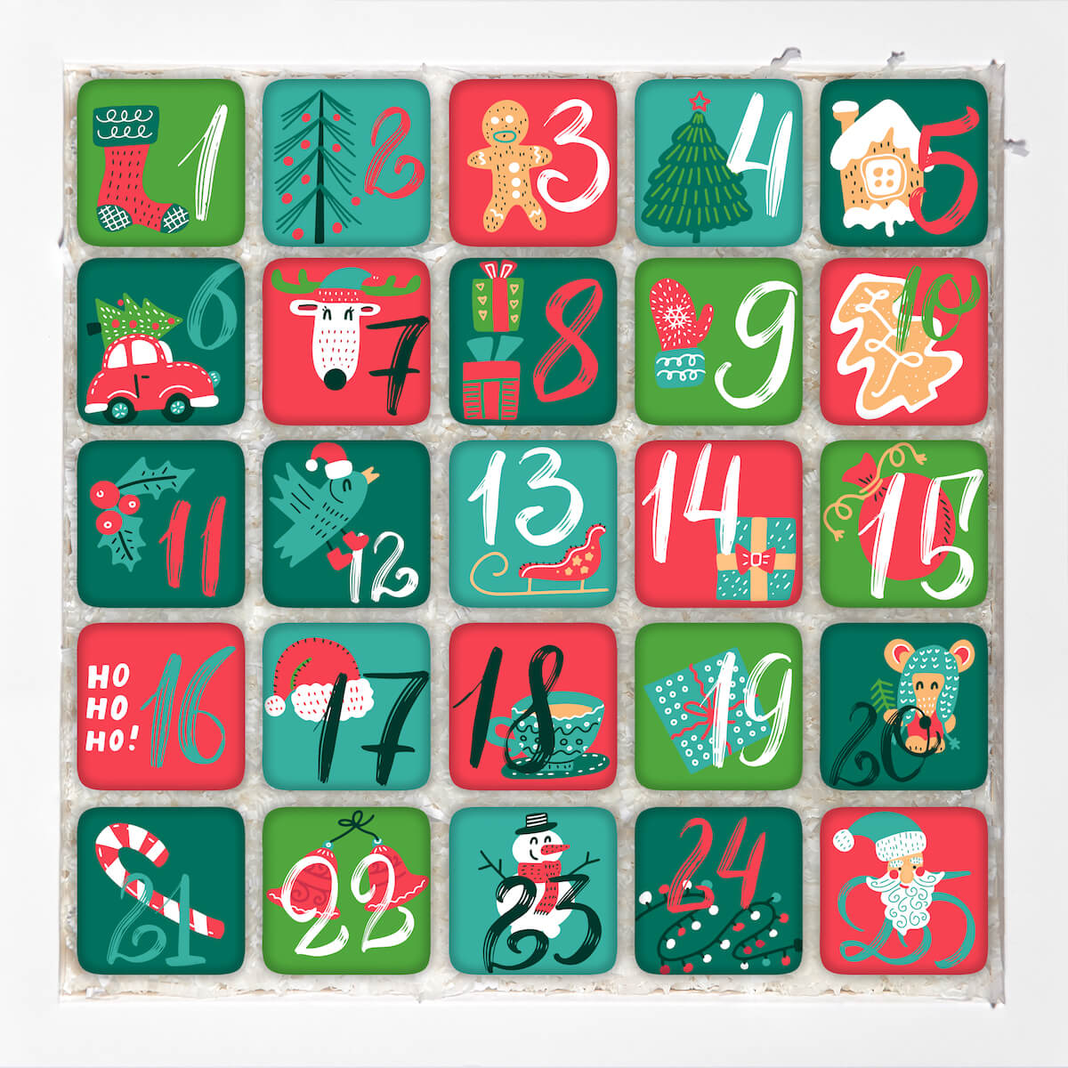 34x34 white календарь